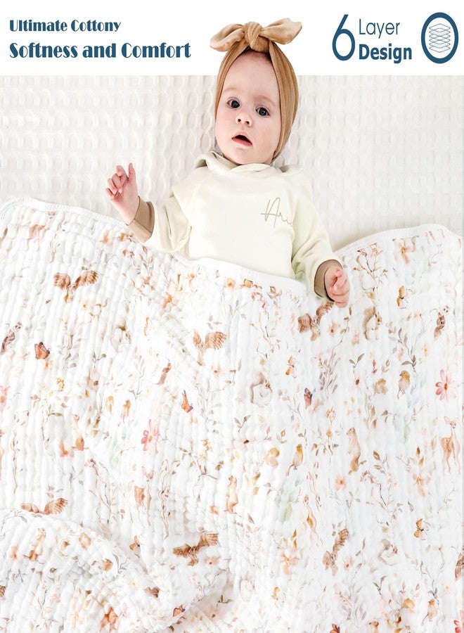 GRSSDER Ultra Soft Absorbent Muslin Cotton Baby Hooded Towel 2 Pack with Original Patterns, Extra Large Size 35"x 35" Swaddle Wrap for Newborn Infant and Toddler - Image 5